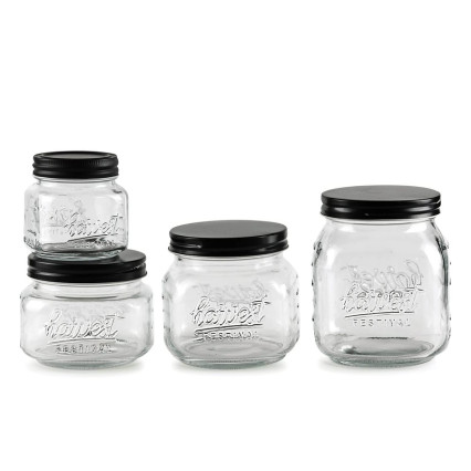 Simply Everyday 4 Piece Glass Canister Set