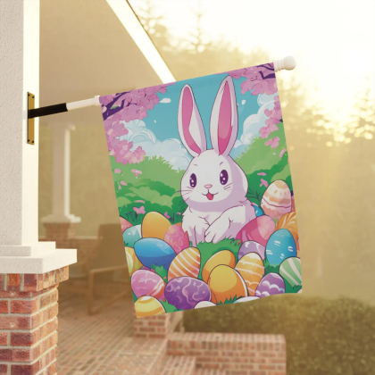 Easter House Flags