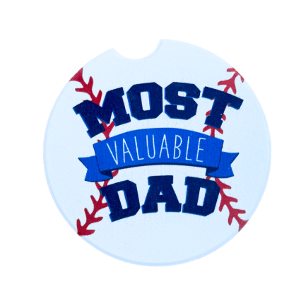 Most Valuable Dad Car Coaster