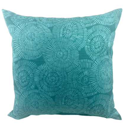 17" Crossway Aqua Outdoor Pillow