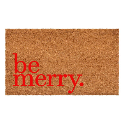 Be Merry Doormat - Red