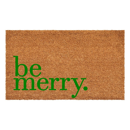 Be Merry Doormat- Green