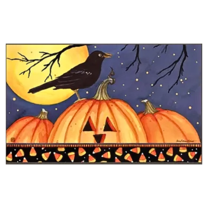 Halloween Crow Large Mat