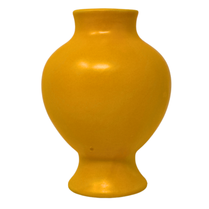 6" Yellow Ceramic Vase