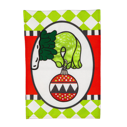 Christmas Monster Ornament House Flag