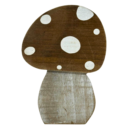 8" Wooden Mushroom