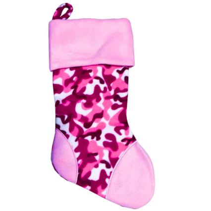 Pink and Camo Stocking