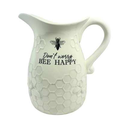 Dont Worry Bee Happy Pitcher