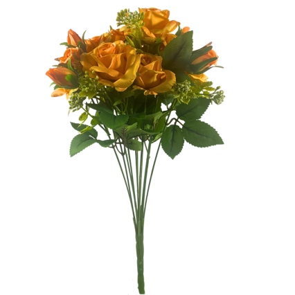 17" Rose Bush - Orange