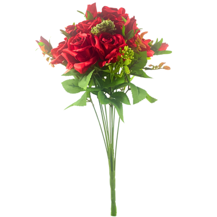 17" Rose Bush - Red