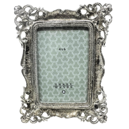 4x6 Silver Decorative Picture Frame