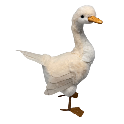 14.5" Fluffy Goose Statue