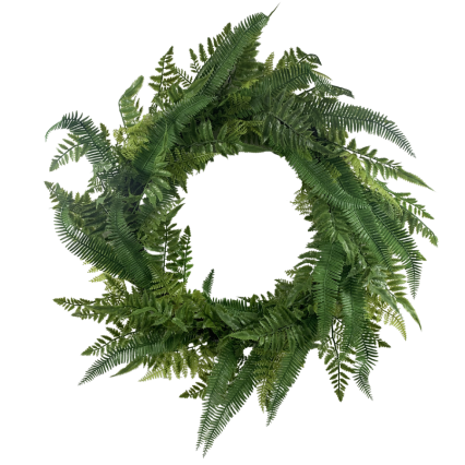 22" Mix Fern Wreath