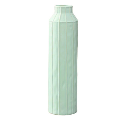 14" Ceramic Round Vase - Sky Blue