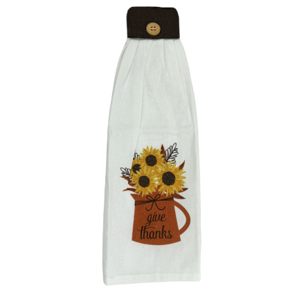 Give Thanks Tie Kitchen Towel