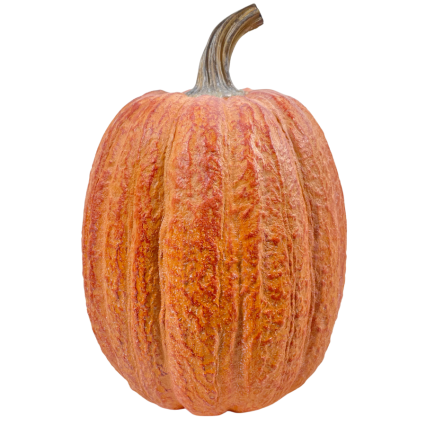 10" Orange Pumpkin Decor