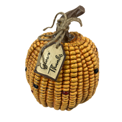 Medium Resin Corn Pumpkin - Thanks