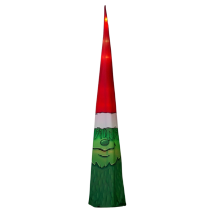 73" Lighted Fabric Cone Tree - Grinch