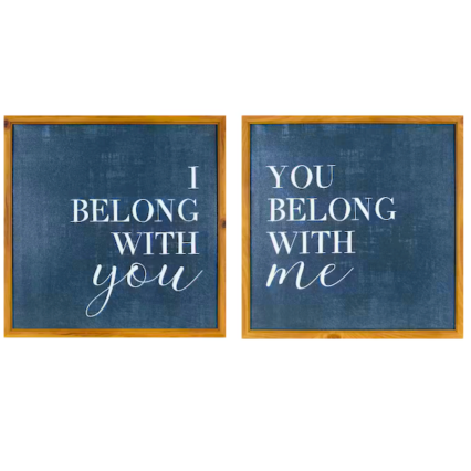 I Belong, You Belong 2pk Print on Canvas