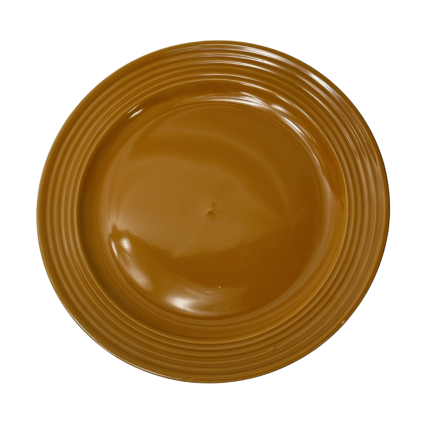 11" Burnt Orange Ceramic Plate