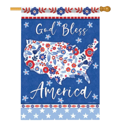 Map of America House Flag