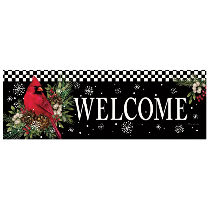 Cardinal Pine Cones Signature Sign