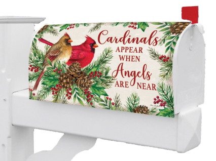 Cardinals and Angels Mailbox Cover