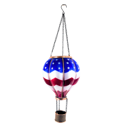 Hot Air Balloon Solar Lantern - American Flag