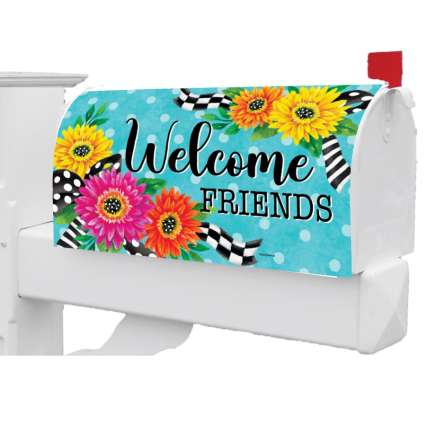 Welcome Friends Mailbox Cover