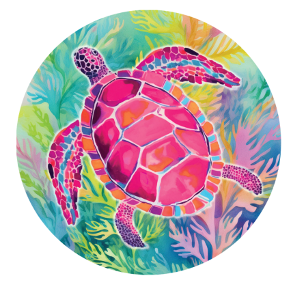 Watercolor Turtle Suncatcher
