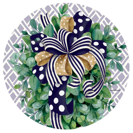 Eucalyptus on Navy Suncatcher