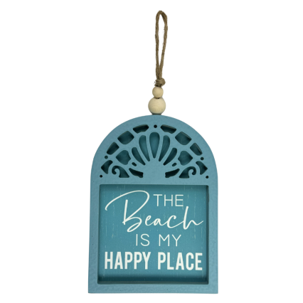 Beach Is My Happy Place Wall Sign