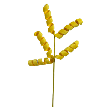 16" Curly Felt Spray- Yellow