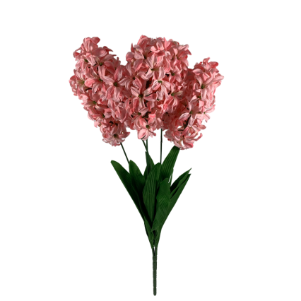 24" Hyacinth Bush- Light Pink