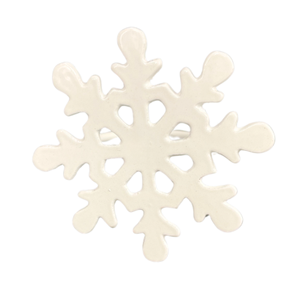 White Snowflake Napkin Ring