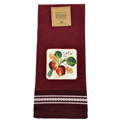 Apple Embellished Kitchen Towel