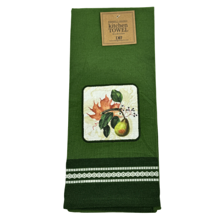 Pear Embellished Kitchen Towel