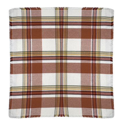 Autumn Leaves Plaid Napkin