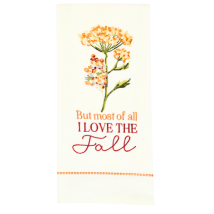 I Love The Fall Decorative Dishtowel