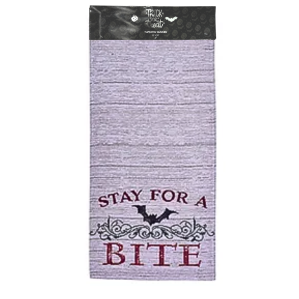 Stay For a Bite Table Runner