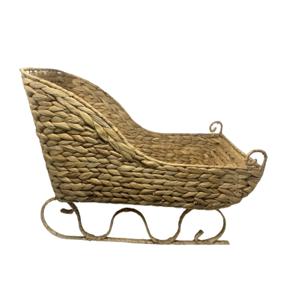 Woven Vine Santa Sleigh