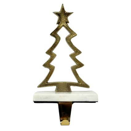 Gold Tree on Granite Stocking Holder