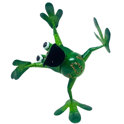9" Side Standing Metal Frog