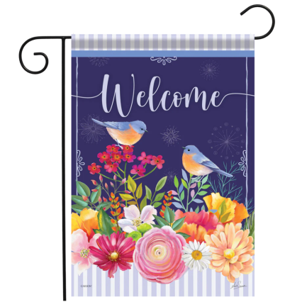 Bluebird Friends Garden Flag