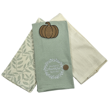 3 pack Grateful, Thankful, Blessed Kitchen Towels