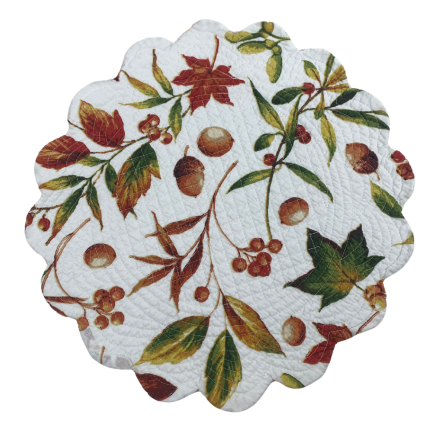 16"  2-Sided Fall Floral Placement Mat