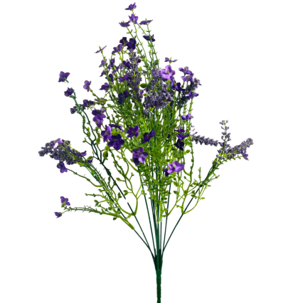 20" Baby's Breath & Lavender Filler Bush - Purple