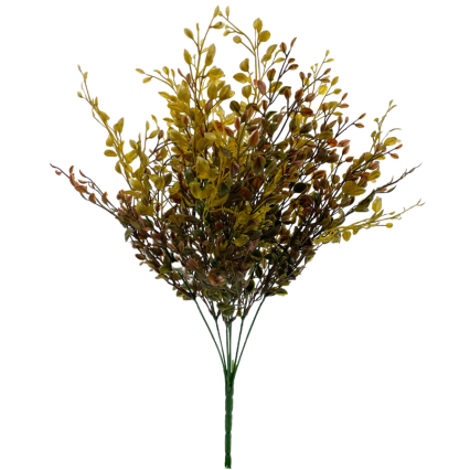 20" Yellow-Brown Eucalyptus Spray