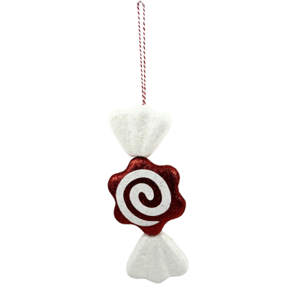 11" Peppermint Swirl Candy Ornament