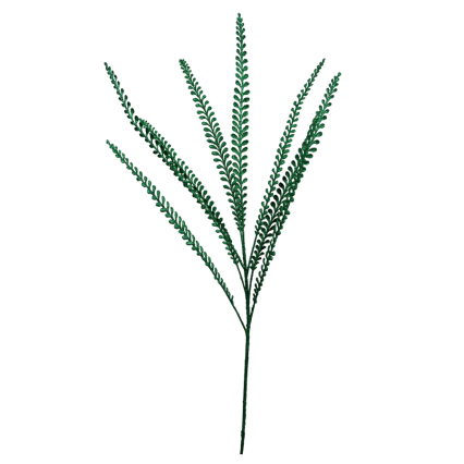 34" Sparkle Long Leaf Spray - Green